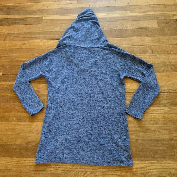 Weaczzy blue cowl neck tunic sweater shirt top size small S
b4 - Picture 3 of 3